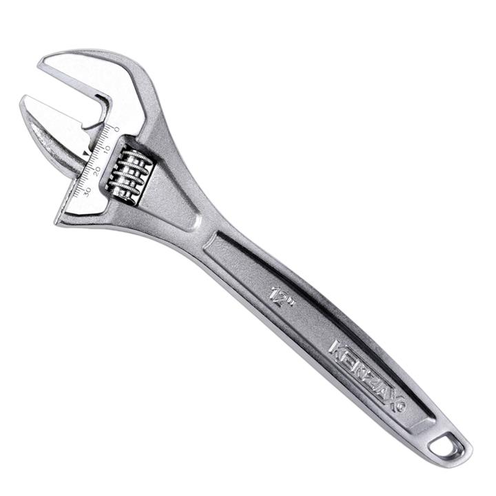 آچار فرانسه کنزاکس مدل KAW-112 سایز 12 اینچ KENZAX ADJUSTABLE  WRENCH KAW-112